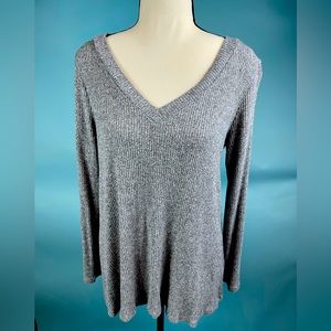 Grey v-neck sweater